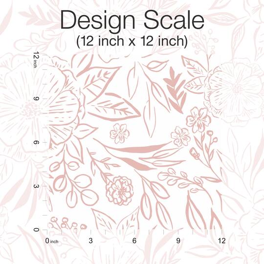RoomMates Pink & White Floral Sketch Peel & Stick Wallpaper
